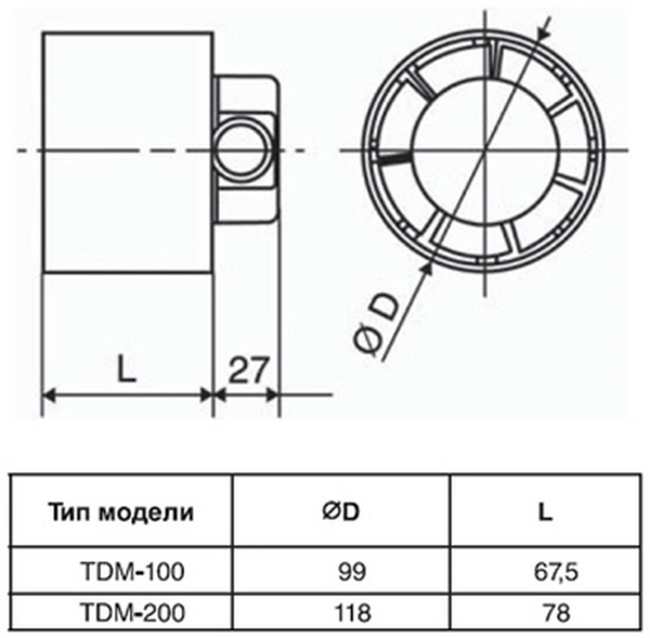 Канальный вентилятор Soler & Palau TDM200Z