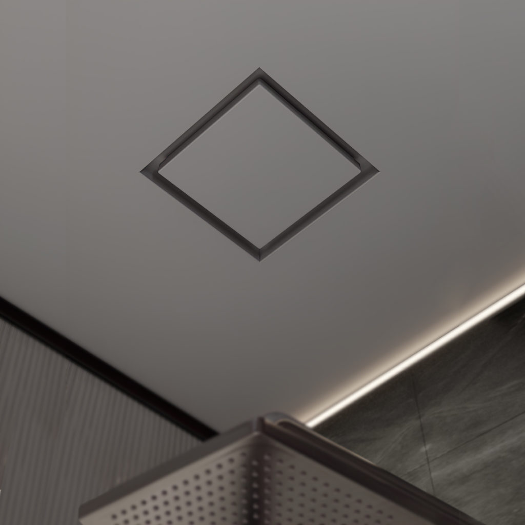 Диффузор под покраску скрытого монтажа SECRET SOFT FRAME D125мм