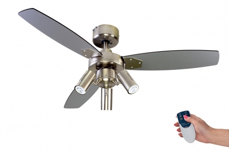 Потолочный люстра-вентилятор Dreamfan Jet Silver RC 105