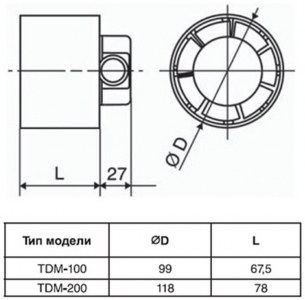 Канальный вентилятор Soler & Palau TDM100Z